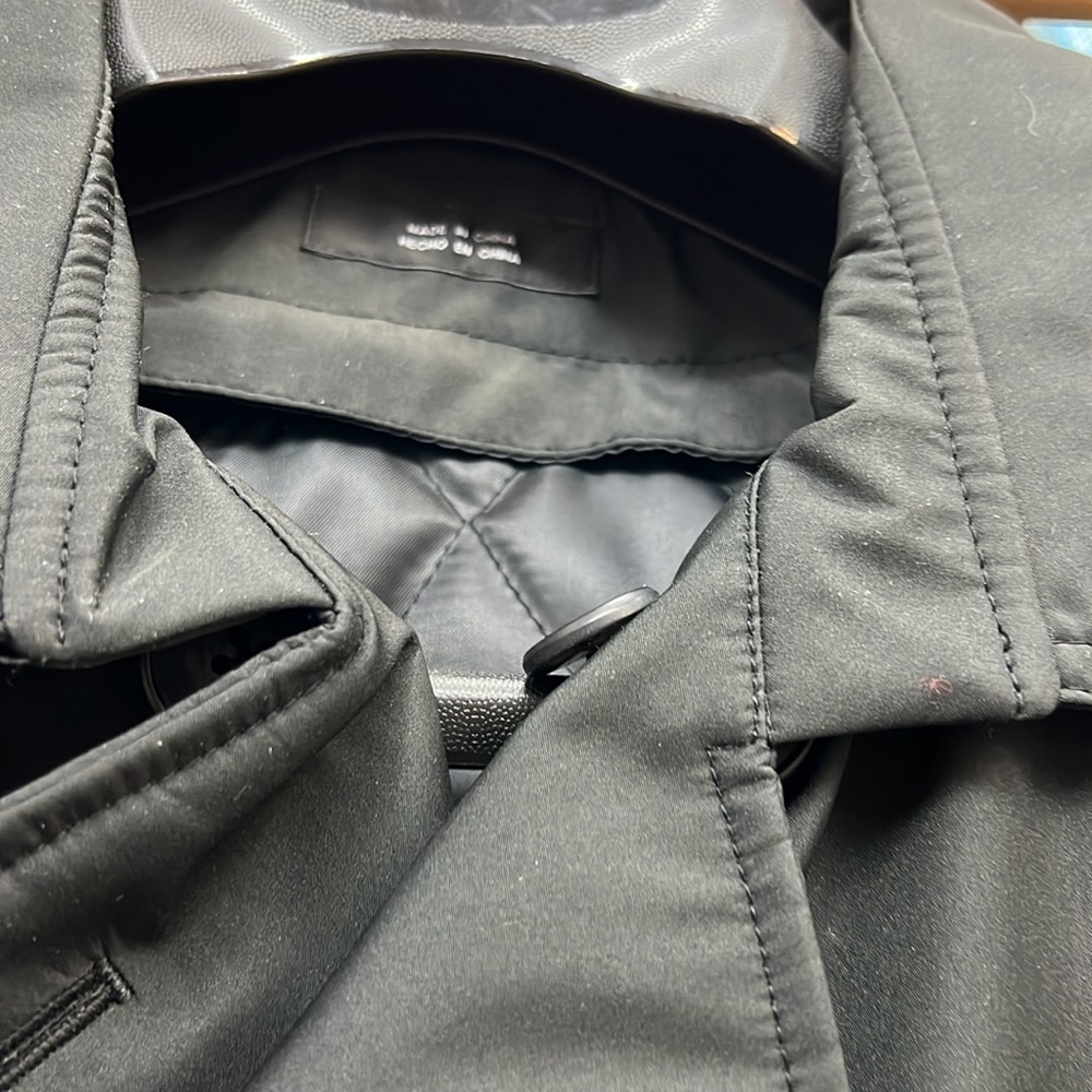 NWT,Claiborne men’s rain coat black zip out lining - Picture 6 of 17